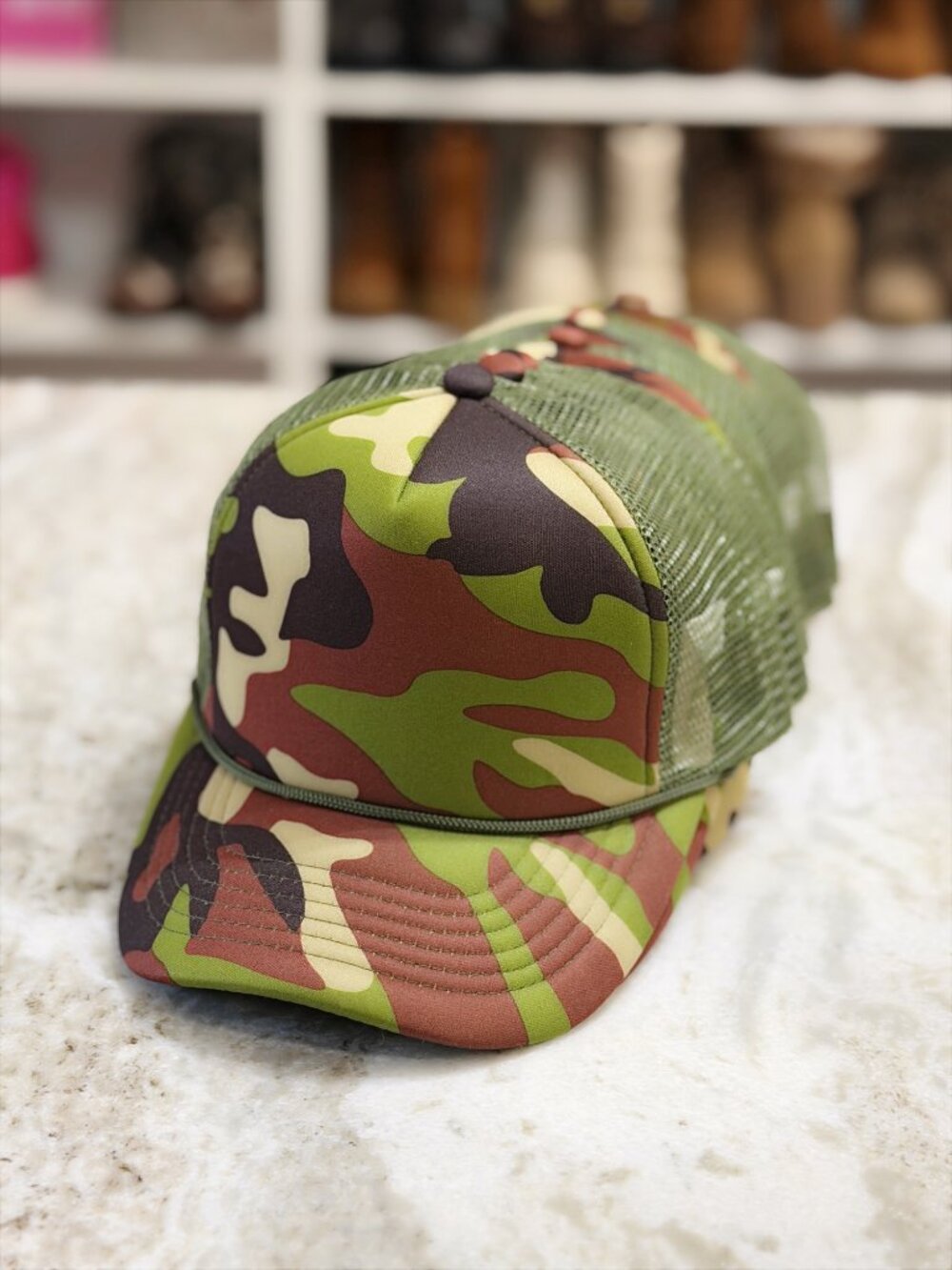 Lot of 7 Blank Camo Trucker Hats | Brand New - Picture 4 of 6